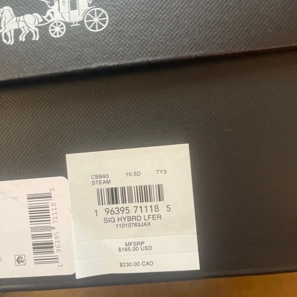 Coach Cream Loafers with Signature Pattern - Picture 8 of 10